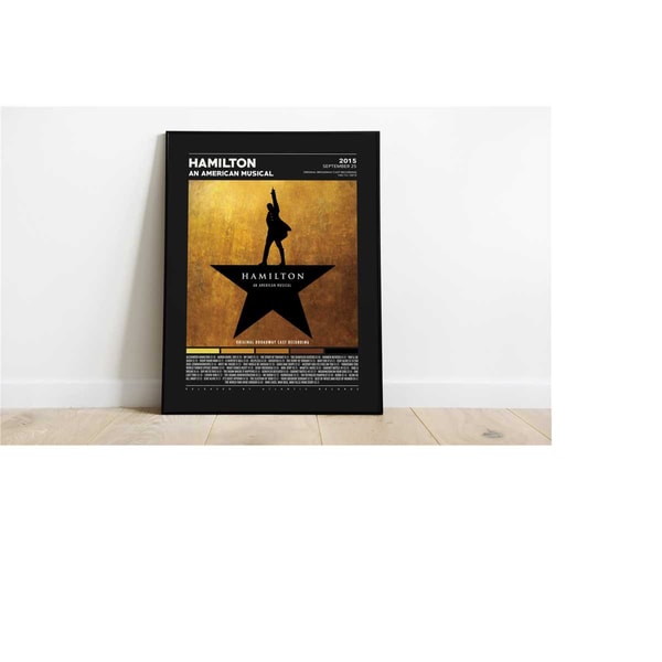 Hamilton An American Musical Poster / Album Cover Poster, Pr | Inspire ...