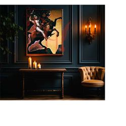 haunted mansion living knight art print horse poster 999 happy haunts medieval knight large sizes 300 dpi high resolutio