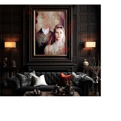 haunted mansion bride and groom headless art print ghost widow poster 999 happy haunts painting large sizes 300 dpi high