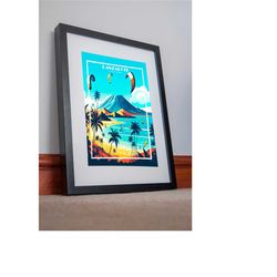 lanzarote print poster canvas canary islands wall decor vintage poster artwork picture home decor vacation souvenir retr