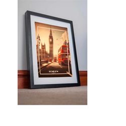 london print poster canvas wall art london print poster artwork picture holiday gift home decor retro art print travel v