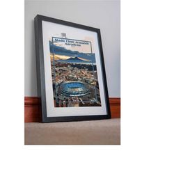 napoli stadium print poster maradona san paolo vintage artwork italy picture holiday gift home vacation souvenir retro a