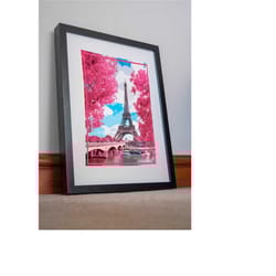 eiffel tower print paris poster france canvas wall decor la tour triumph arch arc de triomphe poster picture home decor