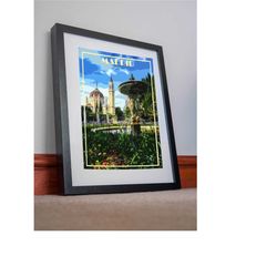 madrid print poster canvas spain poster artwork picture holiday gift home decor vacation souvenir retro art print travel