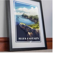 mallorca print poster canvas balearic islands vintage poster menorca artwork picture gift home decor vacation souvenir r