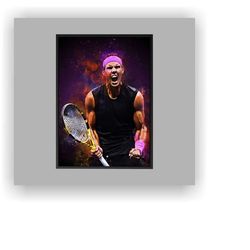 rafael nadal canvas wall art,rafael nadal poster art, canvas sports decor art