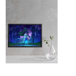 world of warcraft poster,canvas wall art,wall decor,canvas print,extra large canvas,warcraft poster print,game room art
