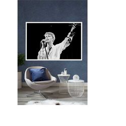 david bowie poster rock music wall art vintage look print david bowie rebel rebel rock music poster music wall art david