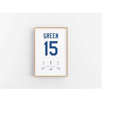 shawn green stats print | wall art | vintage poster | dodgers baseball