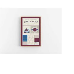 colorado avalanche stats print | wall art | vintage poster | avalanche hockey