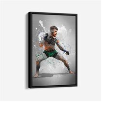 conor mcgregor poster mixed martial arts ufc framed wall art home decor hand made canvas print artwork