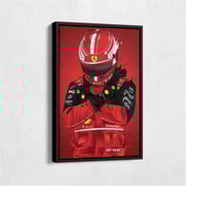 ferrari jersey formula 1 personalized jersey custom name and number canvas wall art home decor framed poster man cave gi
