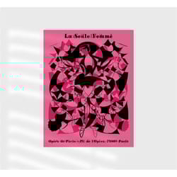 parisian ballet vintage poster - ballerina print for