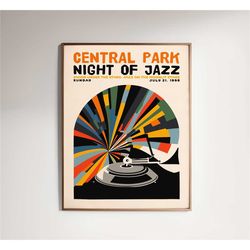 1996 central park jazz festival poster - gramophone