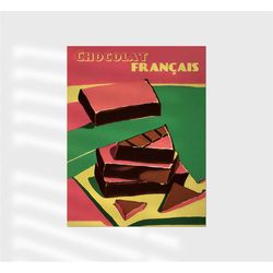 french chocolate poster - chocolat francais advertising, perfect