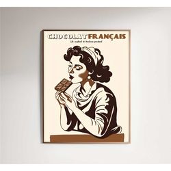 chocolat francis - poster french chocolate advertising perfect