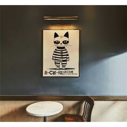 al-cat-raz jazz club poster - nyc - funny