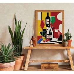 vigne de cristal - french wine poster |