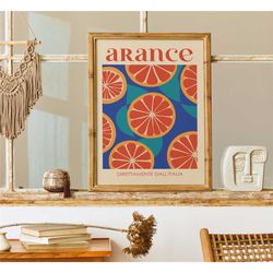 italian oranges wall art, cucina sign, italy home