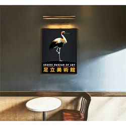 apache museum of art poster - crane bird