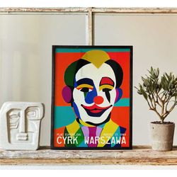 polish circus poster - cyrk warszawa - retro