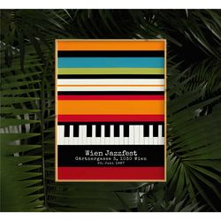 retro jazz poster - wien jazziest - 1987