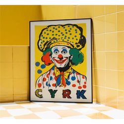 polish circus poster - cyrk - retro advertising