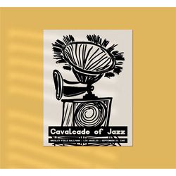 black and white jazz poster - gramophone artwork