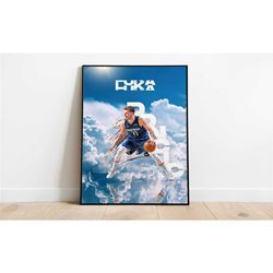 luka doncic poster, nba posters, wall art, wall