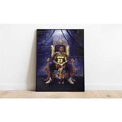lebron james poster, nba posters, wall art, wall