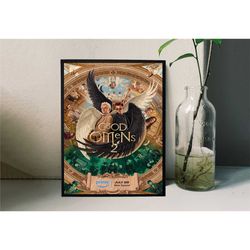 good omens season 2 movie poster film/room decor