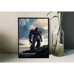 transformers the last knight movie poster film/room decor