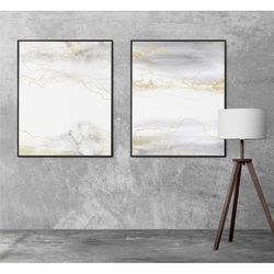 minimalist abstract print set of 2, art set