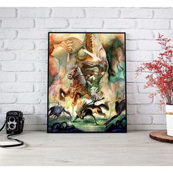 zelda retro poster - zelda twilight princess -