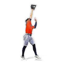chas mccormick houston astros baseball glossy sticker vinyl laminate, self adhesive-free us shipping