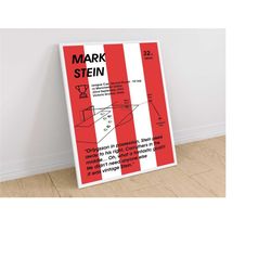 mark stein, stoke city v manchester united, football poster