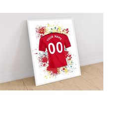 personalised liverpool inspired shirt poster