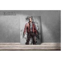 Peter Quill poster Star-Lord print Guardians of the Galaxy art print wall art home decor