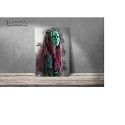 Gamora poster Gamora print Guardians of the Galaxy art print wall art home decor