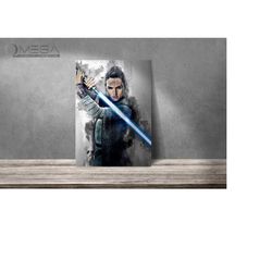 rey skywalker poster rey print star wars art print wall art home decor