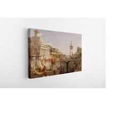 thomas cole - the course of empire - the consummation of empire (1836) - classic painting photo poster print art gift wa