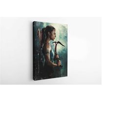 laura croft tomb raider - movie poster fan art home decor bedroom poster wall art film print classic movie poster classi