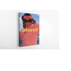 frank ocean poster, blonde album cover canvas, album cover print, frank ocean tracklist poster, music print, blonde post