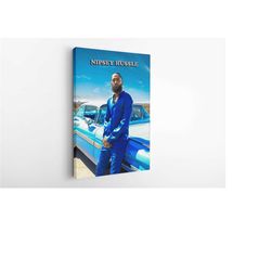 nipsey hussle music poster,nipsey hussle print,american rapper wall art,famous singer poster,hip-hop wall art canvas,rap