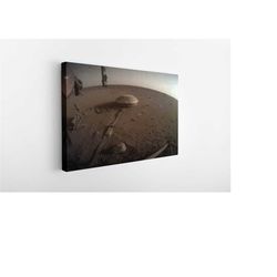 1973 of mars canvas print | national geographic poster | the red planet | retro space art,canvas wall decor,mars poster