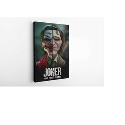 joker canvas printing, wall art, canvas wall art, home decoration, house warming gift, interior design ideas, joker post