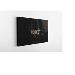 the forest poster, tara national forest wall art, rolled canvas print, game poster gift canvas wall art home decor print