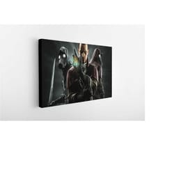 dishonored poster, emily kaldwin wall art, rolled canvas print, game poster gift canvas wall decor print