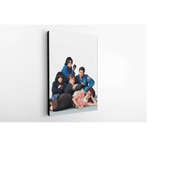 the breakfast club canvas art print home decor wall art (1985) vintage movie poster