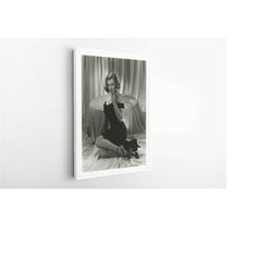 marilyn monroe art canvas-marilyn monroe quotes b&w art poster canvas/printed picture wall art decoration canvas